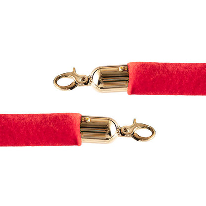 Bollard Post Rope Barrier Red & Gold (3cmDx150cmL)