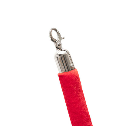 Bollard Post Rope Barrier Red & Silver (3cmDx150cmL)