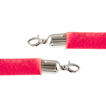 Bollard Post Rope Barrier Red & Silver (3cmDx150cmL)