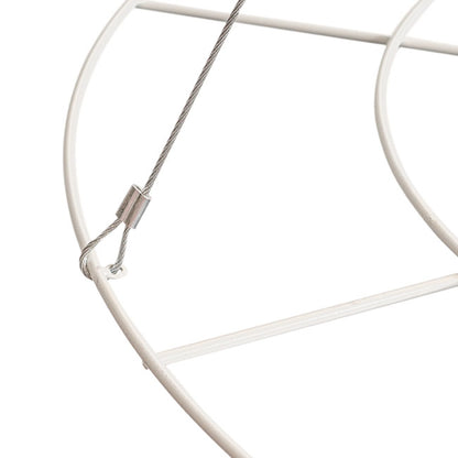 Hanging Floral Chandelier Large Single White (90cmDx100cmH)