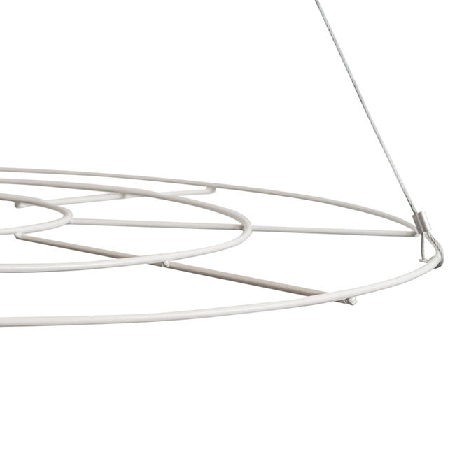 Hanging Floral Chandelier Large Single White (90cmDx100cmH)