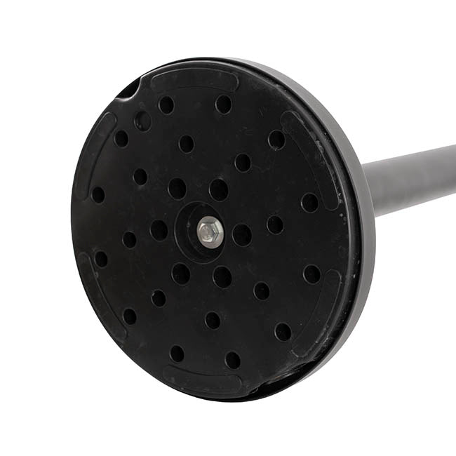 Retractable Barrier Post Bollard Set 2 Black (32cmDx92cmH)