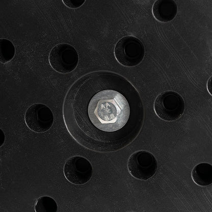 Retractable Barrier Post Bollard Set 2 Black (32cmDx92cmH)