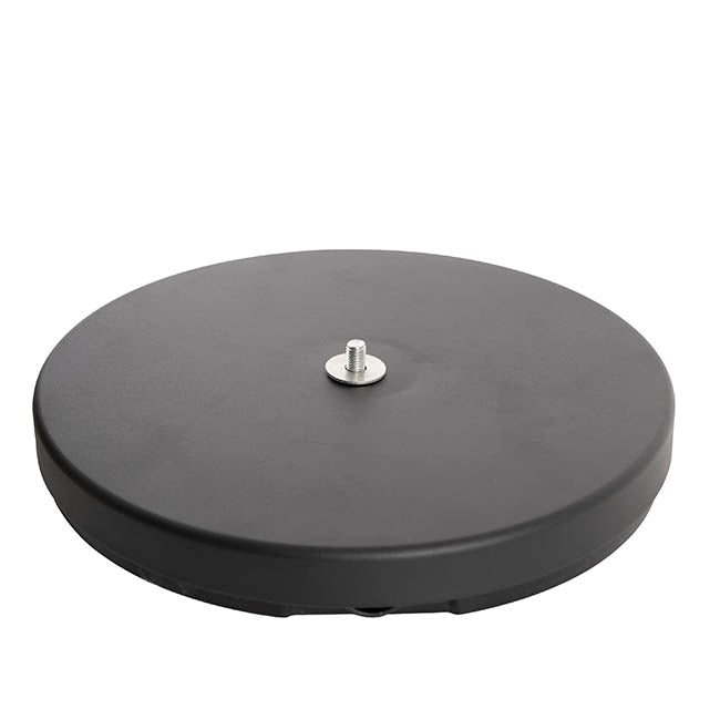 Retractable Barrier Post Bollard Set 2 Black (32cmDx92cmH)