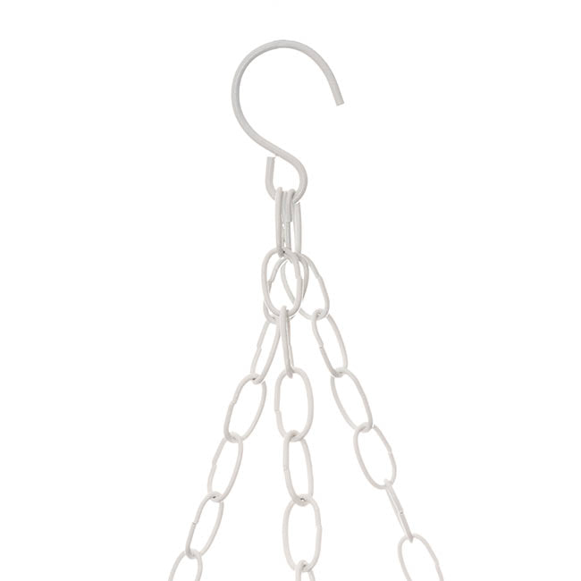 Hanging Ceiling Hoop Small Single White (45cmDx54cmH)