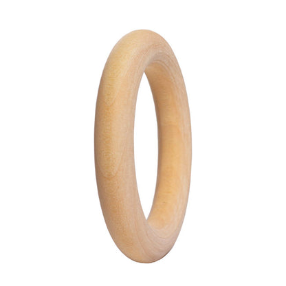 Wooden Napkin Ring Pack 6 Natural (0.8cmx4.5cmD)