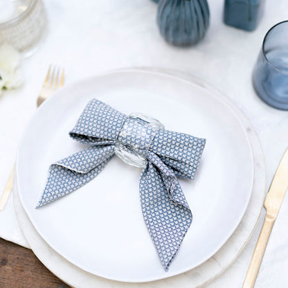 Acrylic Crystal Napkin Ring Pack 2 Clear (3.8cmD)