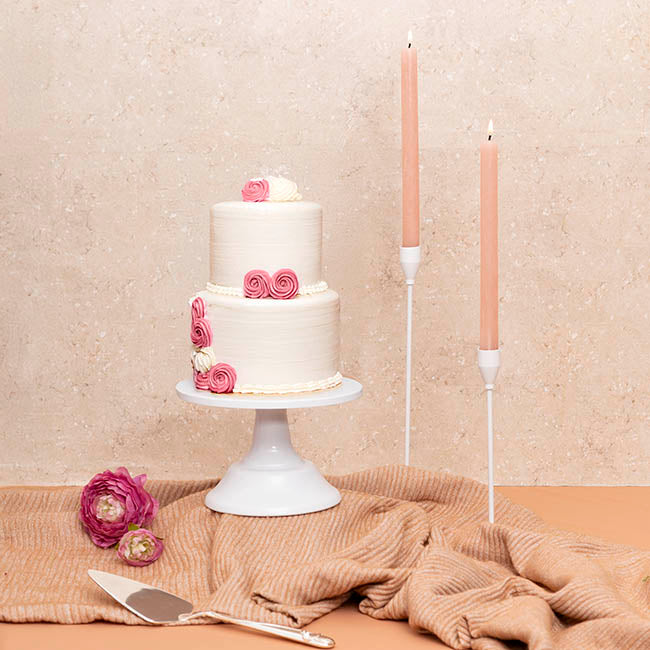 Classic Cake Stand Gloss White (20cmDx15cmH)