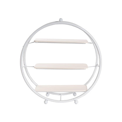 Cake Display Stand 3 Tier w Ceramic Trays White (40cmD)