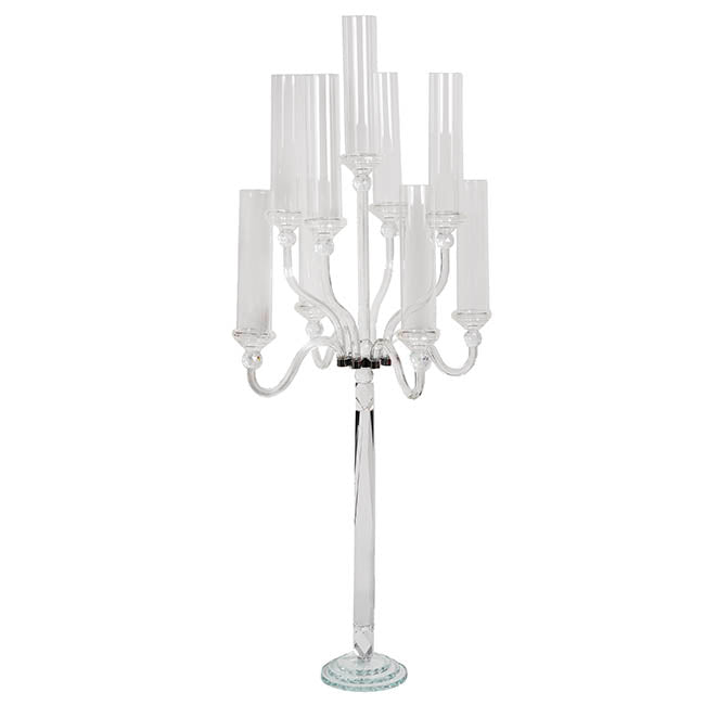 Elegant Crystal 9 Head Candelabra Centrepiece Clear (142cmH)