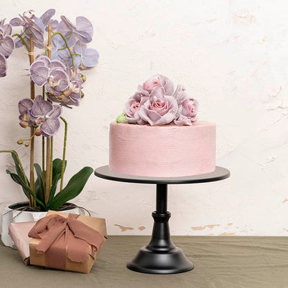 Classic Cake Stand Matte Black (30cmDx22cmH)