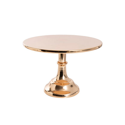 Classic Gloss Metal Cake Stand Gold (30cmDx22cmH)