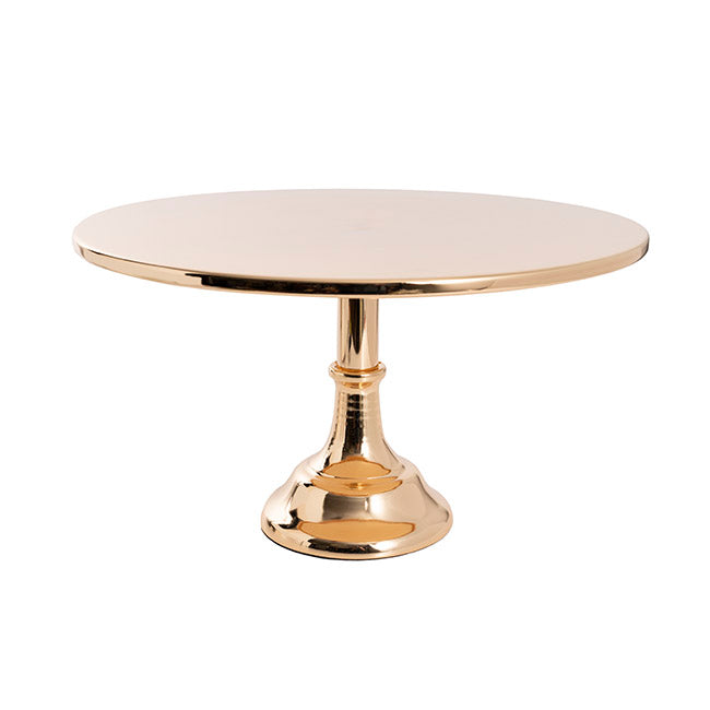 Classic Metal Cake Stand Chrome Gold (40cmDx25cmH)