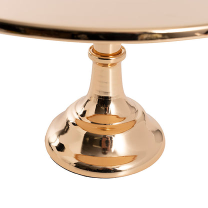 Classic Metal Cake Stand Chrome Gold (40cmDx25cmH)