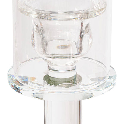 Crystal Candelabra 10 Glass Candle Holders Clear (109cmH)