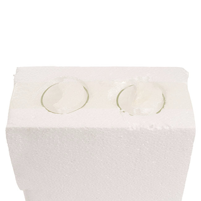 Candelabra Glass Hurricane Sleeve Pack 2 (6cmDx30cmH)
