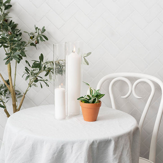 Glass Hurricane Event Candle Sleeve Clear (6.5cmDx40cmH)