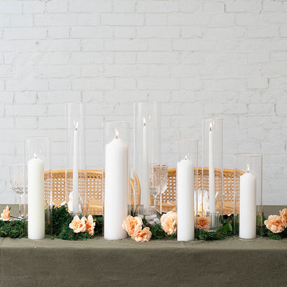 Glass Hurricane Event Candle Sleeve Clear (8.5cmDx40cmH)