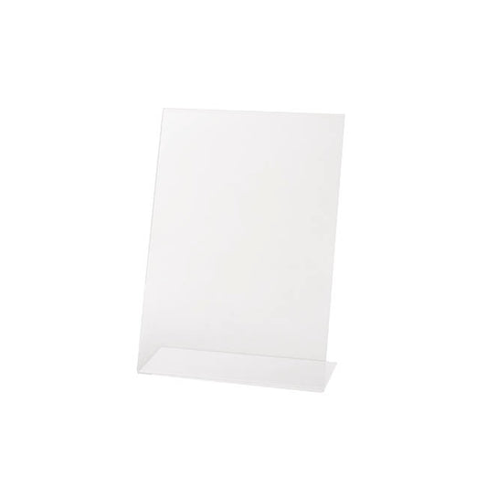 Slanted A4 Sign Holder Display Stand Clear (21cmx30cmH)