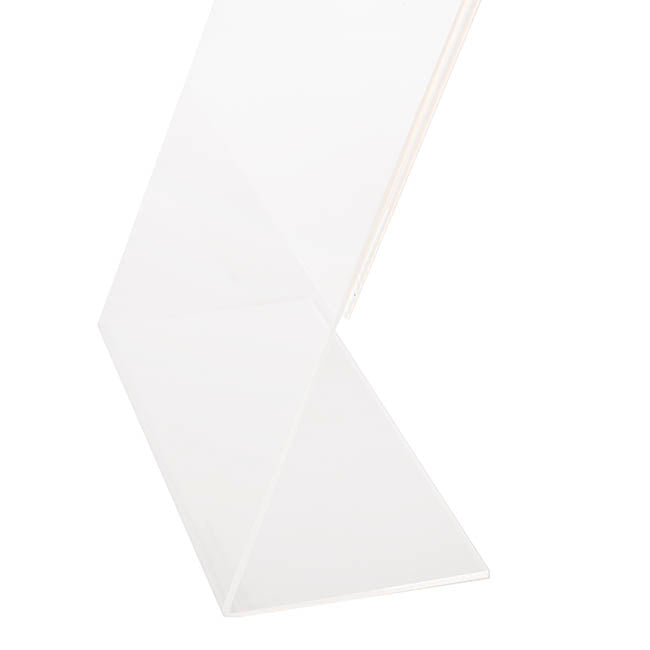 Slanted A4 Sign Holder Display Stand Clear (21cmx30cmH)