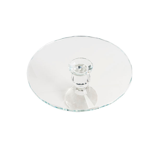 Round Glass Crystal Cake Stand Clear (25cmDx15cmH)