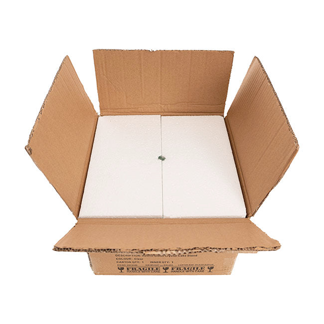 Round Glass Crystal Cake Stand Clear (25cmDx15cmH)