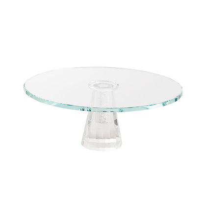 Crystal Glass Cake Stand Low Rise Clear (30cmDx11.5cmH)