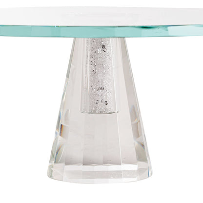 Crystal Glass Cake Stand Low Rise Clear (30cmDx11.5cmH)