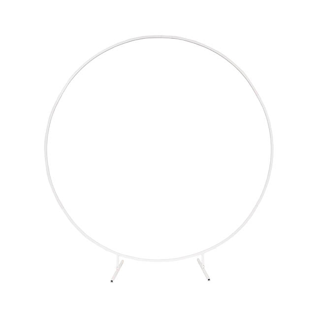 Backdrop Large Circular Frame Only White (200cmDx215cmH)