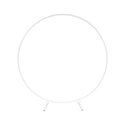 Backdrop Large Circular Frame Only White (200cmDx215cmH)