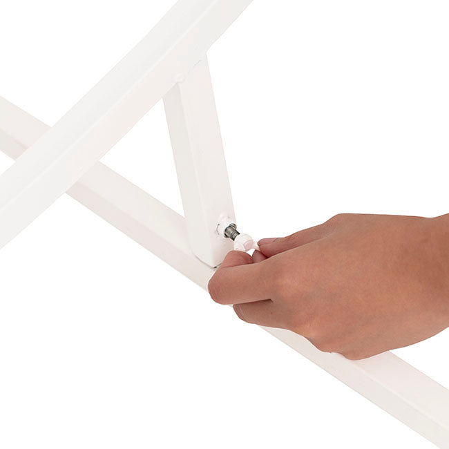 Backdrop Large Circular Frame Only White (200cmDx215cmH)