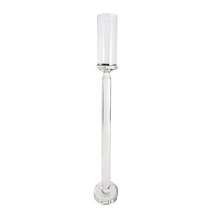 Crystal Glass Cylinder Candle Holder Clear (81cmH)