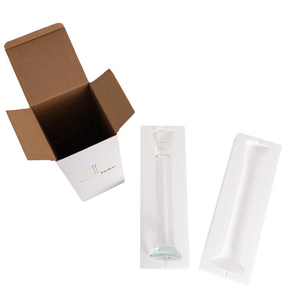 Crystal Glass Dinner Candle Holder Clear (30cmH)