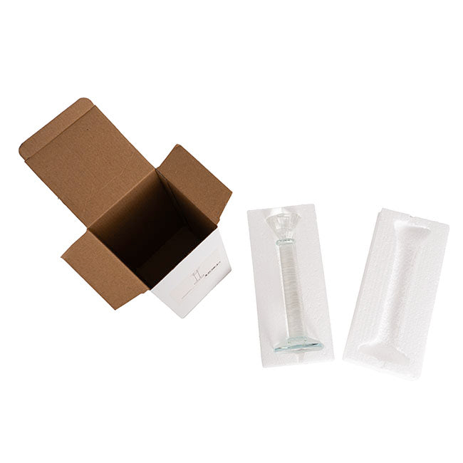 Classic Crystal Glass Candle Holder Clear (23cmH)