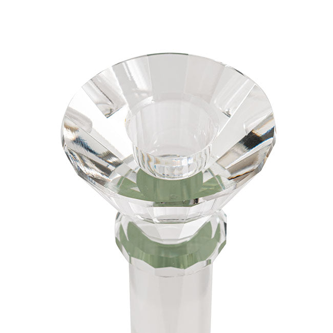 Classic Crystal Glass Candle Holder Clear (32cmH)