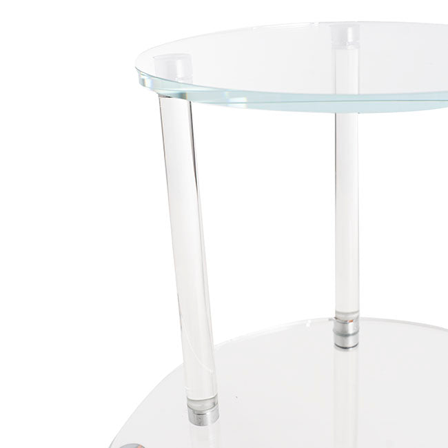 Crystal Glass 3 Tier Cake Display Stand Clear (38cmH)