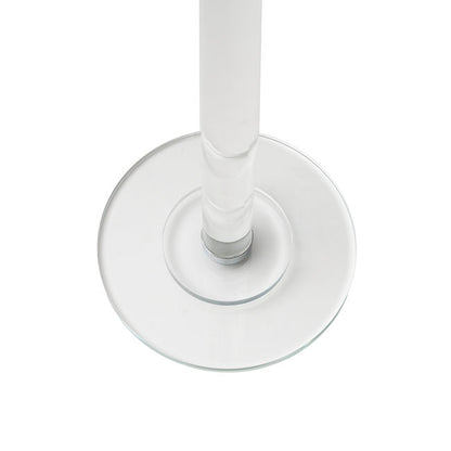 Crystal Glass Single Pillar Candle Holder Clear (100cmH)