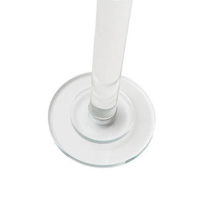 Crystal Glass Single Pillar Candle Holder Clear (80cmH)