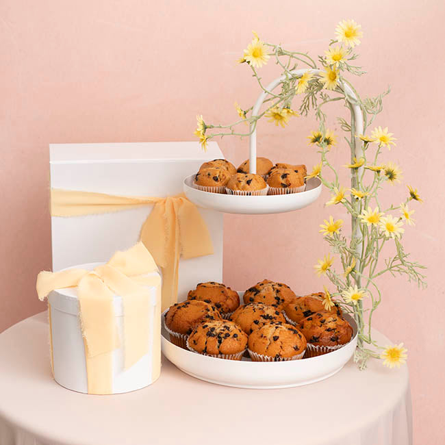 Sally Cake Stand 2 Tier White (40cmH)