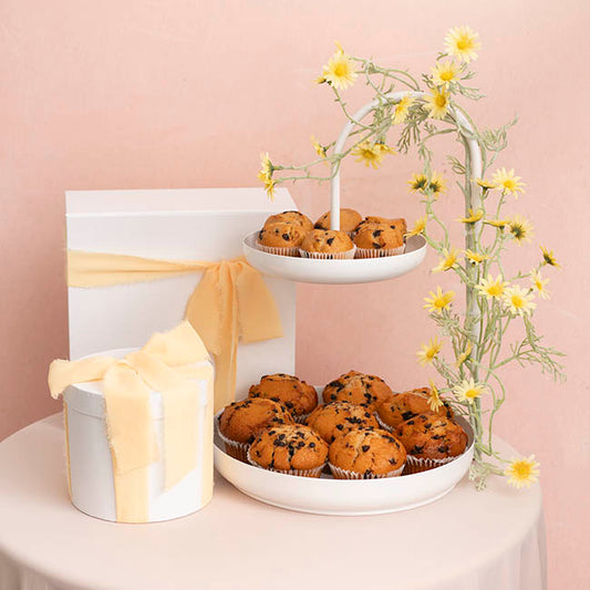 Sally Cake Stand 2 Tier White (40cmH)