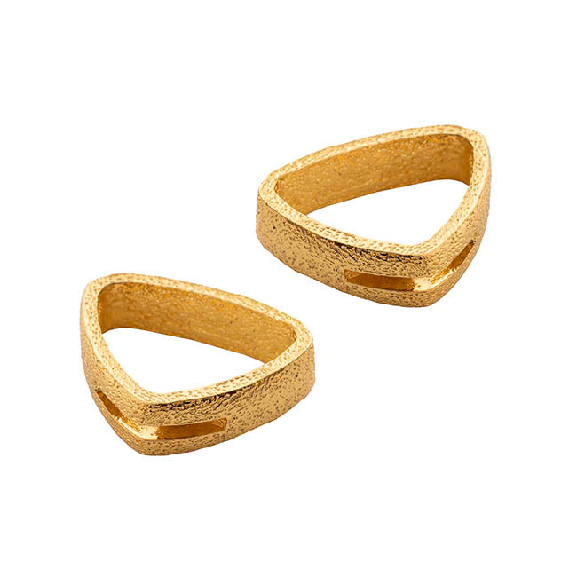 Place Card Holder Napkin Ring Pack 2 Gold (4.5cmD)