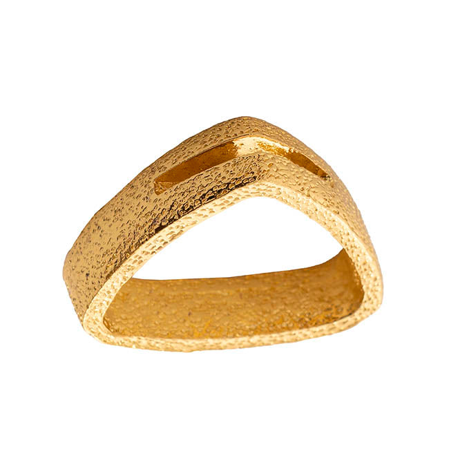 Place Card Holder Napkin Ring Pack 2 Gold (4cmWx3.5cmH)