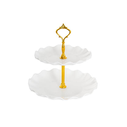 Elegant 2 Tier Cake Stand White (23cmH)