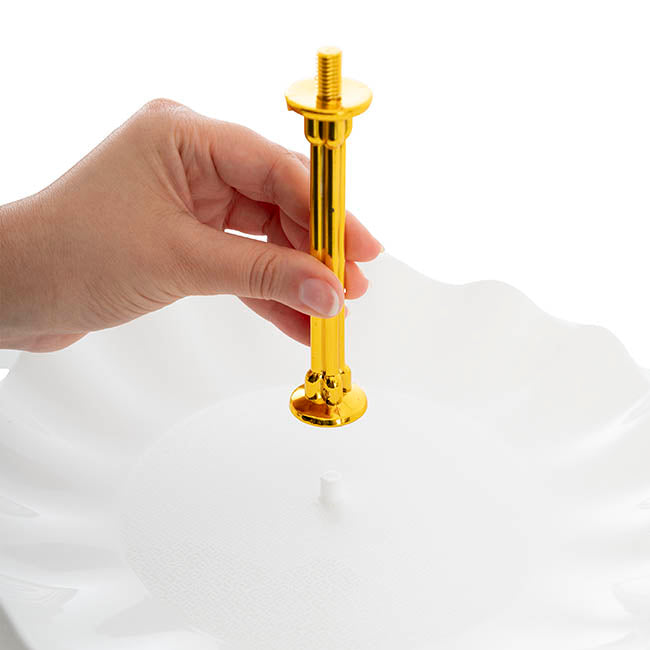 Elegant 3 Tier Cake Stand White (34cmH)