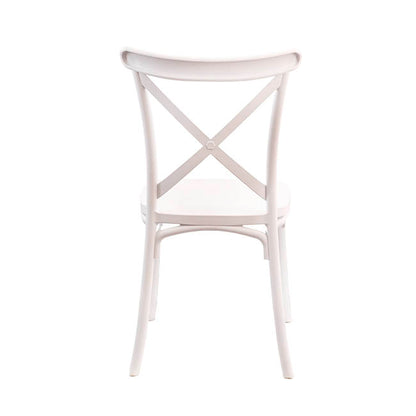 Premium Resin Event Cross Back Chair White (47.5x90cmH)