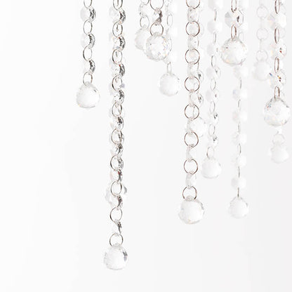 Hanging Crystal Centrepiece Stand Square Clear (84cmH)