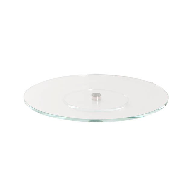 Crystal Lazy Susan Rotating Display Stand Clear (40cmDx3cmH)