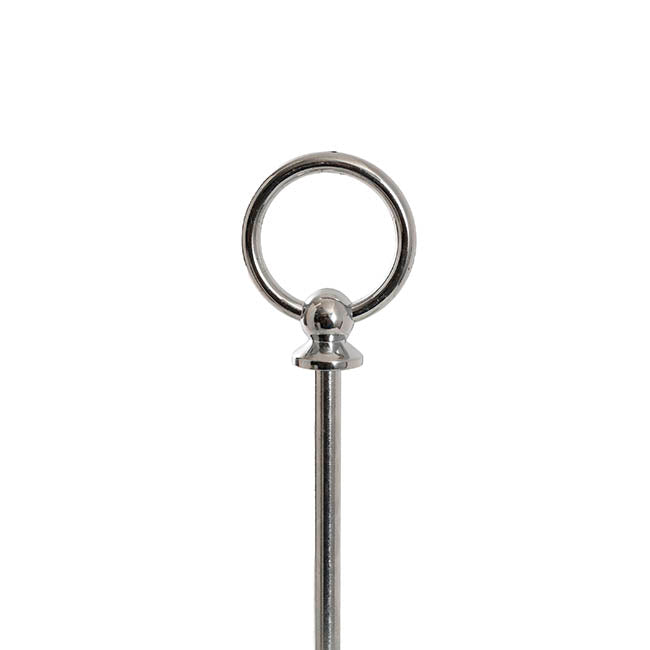 Elegant Cake Stand 3 Tier Mirror Pearl Edge Silver (46cmH)