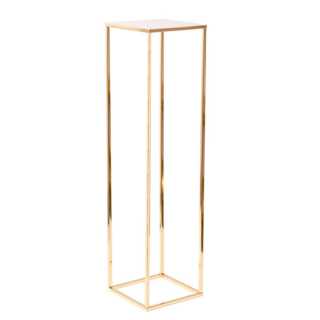 Metal Centrepiece Stand KD Gold (25x25x96cmH)