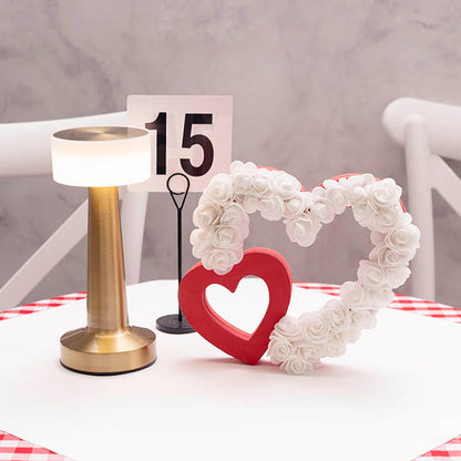 Wooden Love Heart Matte Red (18cmH)